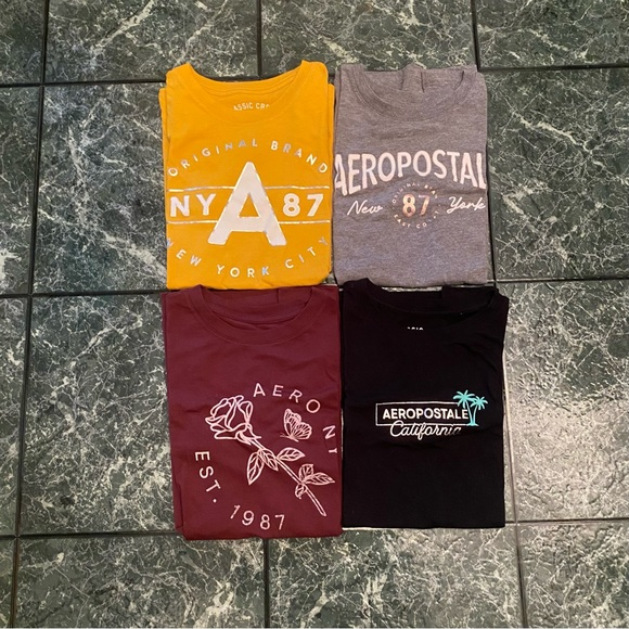 Aeropostale Tops - Aeropostale Classic‎ Crew Neck Shirt Lot